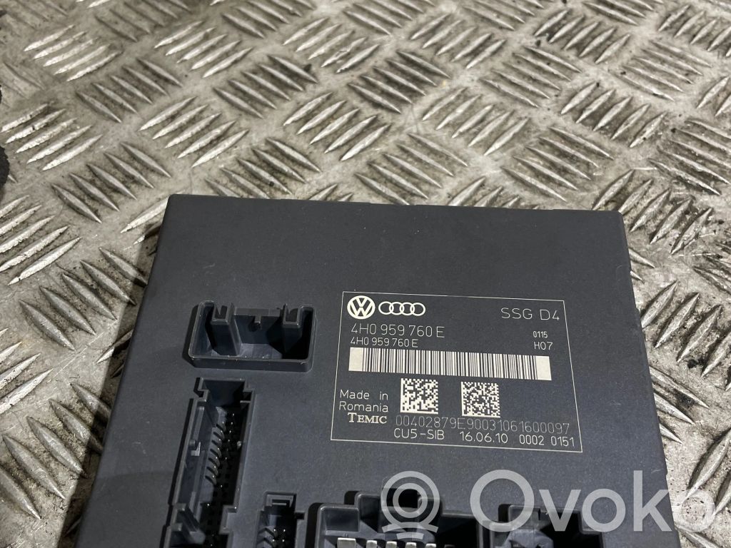 Audi A8 S8 D4 4H Seat control module 