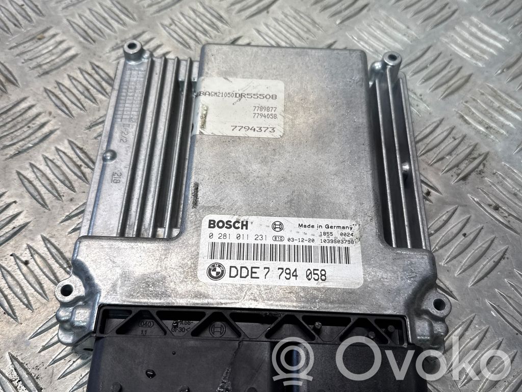 BMW 7 E65 E66 Engine control unit/module 