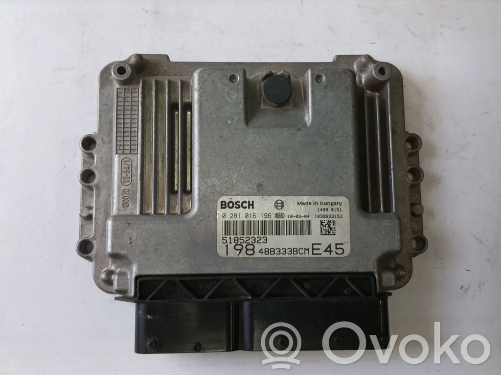 Engine control unit/module   51852323,0281016196,48B333BCM