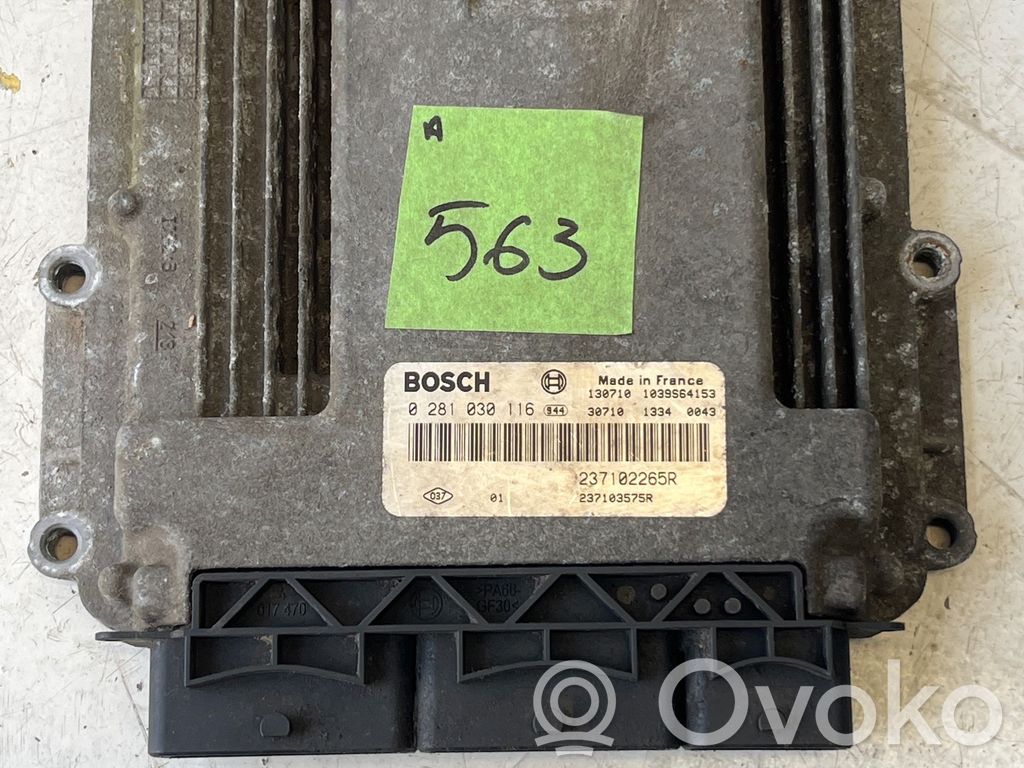 Engine control unit/module   0281030116,237103575R,237102265R