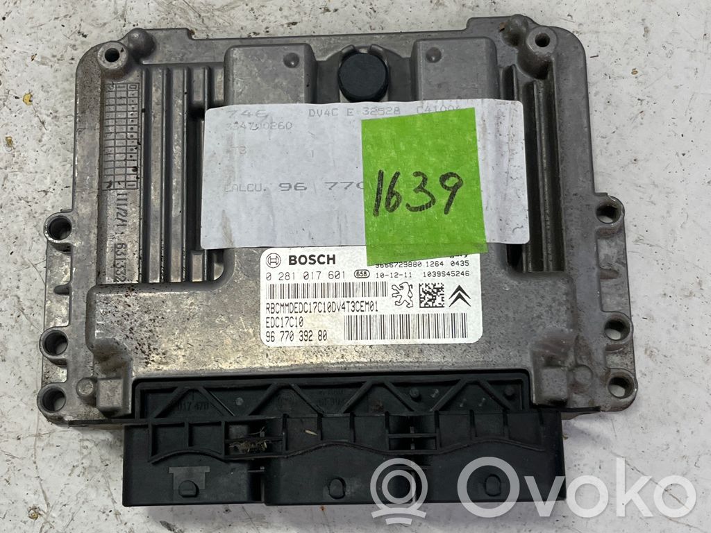 Peugeot 206+ Engine control unit/module 