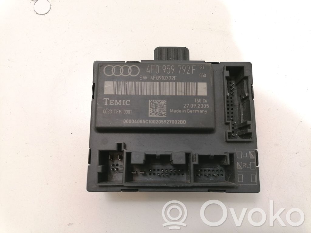 Audi A6 S6 C6 4F Door control unit/module 
