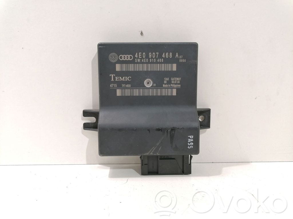 Audi A8 S8 D3 4E Gateway control module 