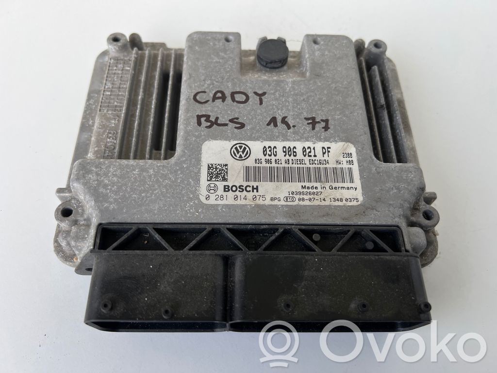 Engine control unit/module   03G906021PF,03G906021AB,0281014075
