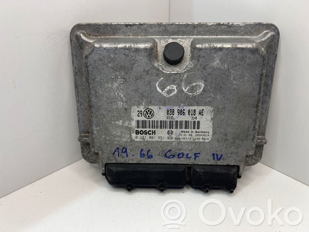 Engine control unit/module   038906018AE,0281001851