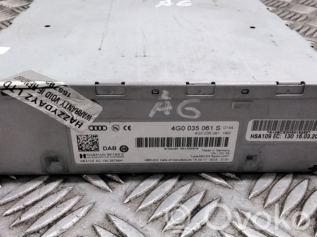 Audi A6 C7 Radio/CD/DVD/GPS-pääyksikkö 