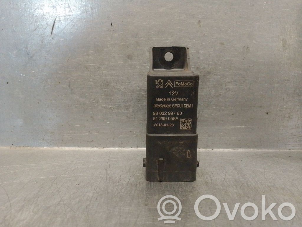 Citroen C4 Cactus Glow plug pre-heat relay 