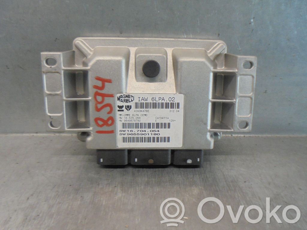 Sterownik / Moduł ECU   9655901180,IAW6LPA02,MAGNETIMARELLI