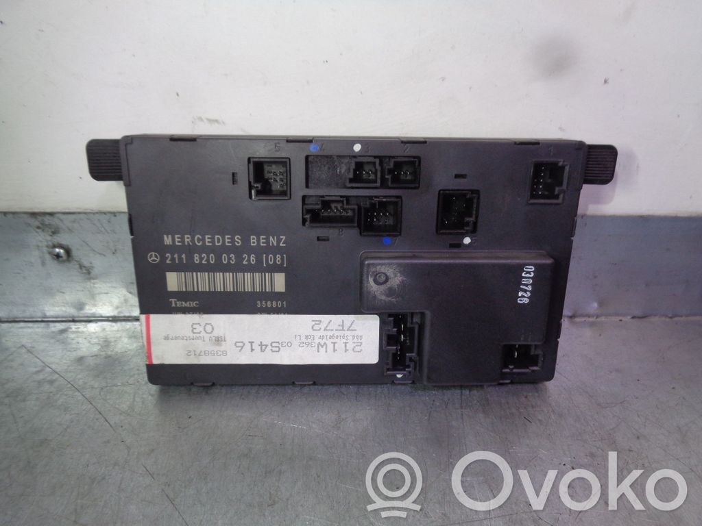 Mercedes-Benz E W211 Unitate control Homelink 