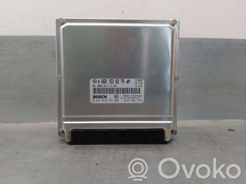 Mercedes-Benz A W168 Unitate/modul de control motor 