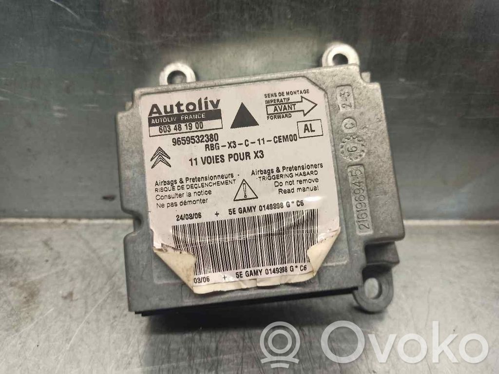 Centralina/modulo airbag   9659532380,603481900,AUTOLIV