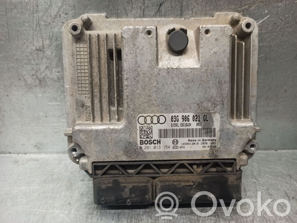 Engine control unit/module   03G906021GL,0281013154,BOSCH