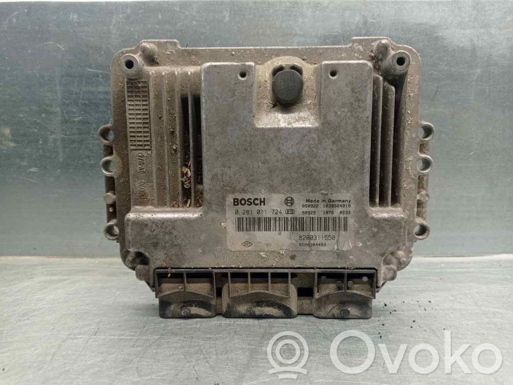 Unidad de control/módulo del motor   8200311550,0281011724,BOSCH