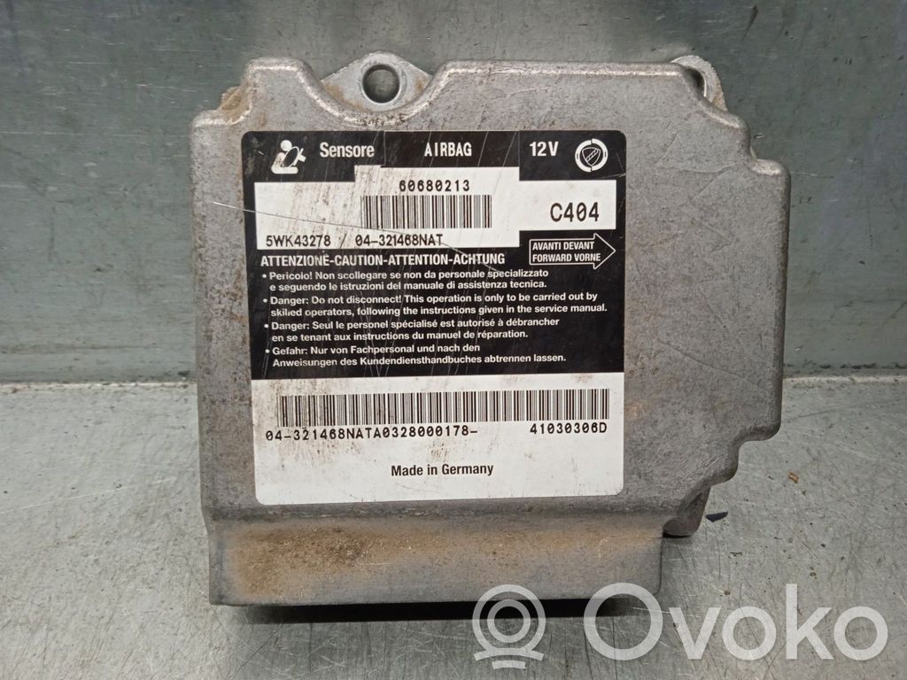 Alfa Romeo 156 Unitate/modul de comandă airbaguri 