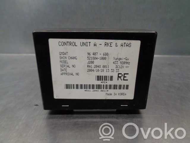 Chevrolet Nubira Homelink control unit 
