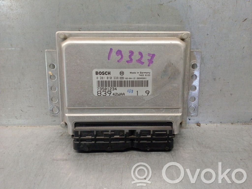 Engine control unit/module   73501234,0281010338,BOSCH