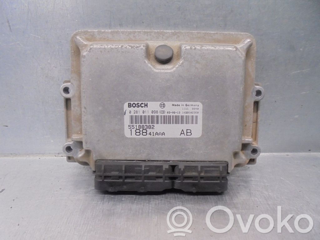 Fiat Punto (188) Sterownik / Moduł ECU 