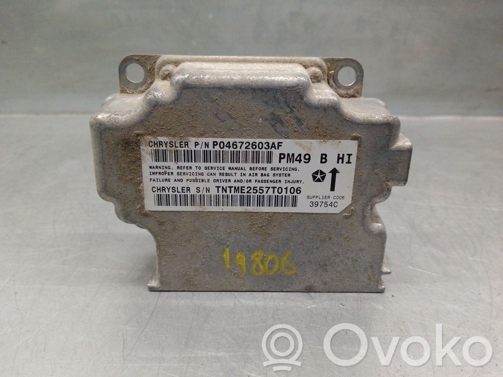Dodge Caliber Turvatyynyn ohjainlaite/moduuli 