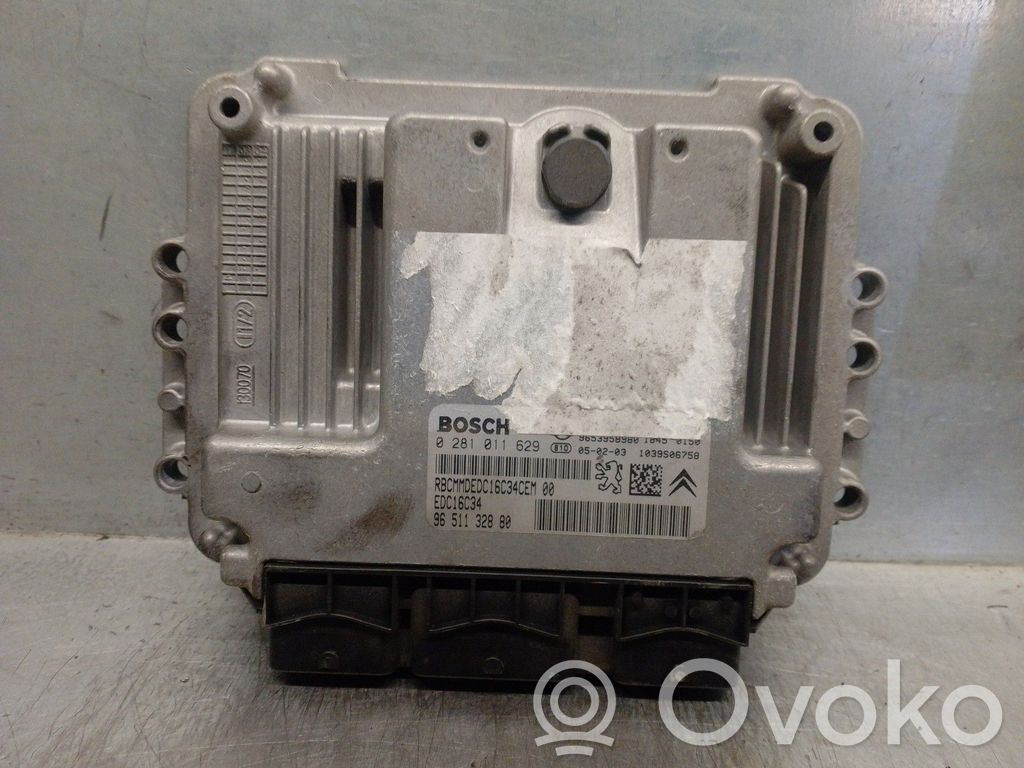 Unidad de control/módulo del motor   9651132880,0281011629,BOSCH