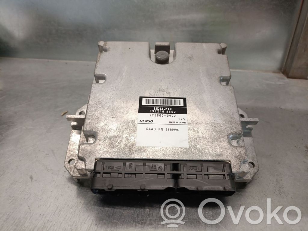 Engine control unit/module   5166996,2758000992DENSO,8972408662ISUZO