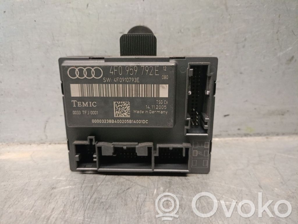 Audi A6 S6 C6 4F Unidad de control de puerta 
