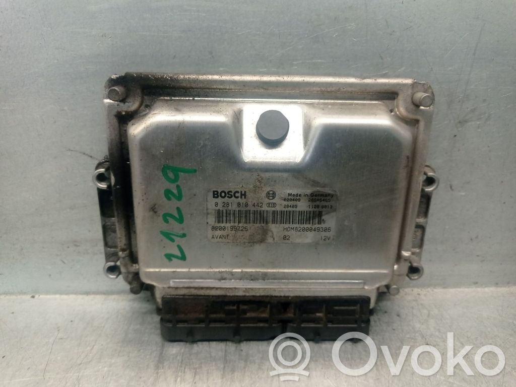 Engine control unit/module   8200199726,0281010442BOSCH