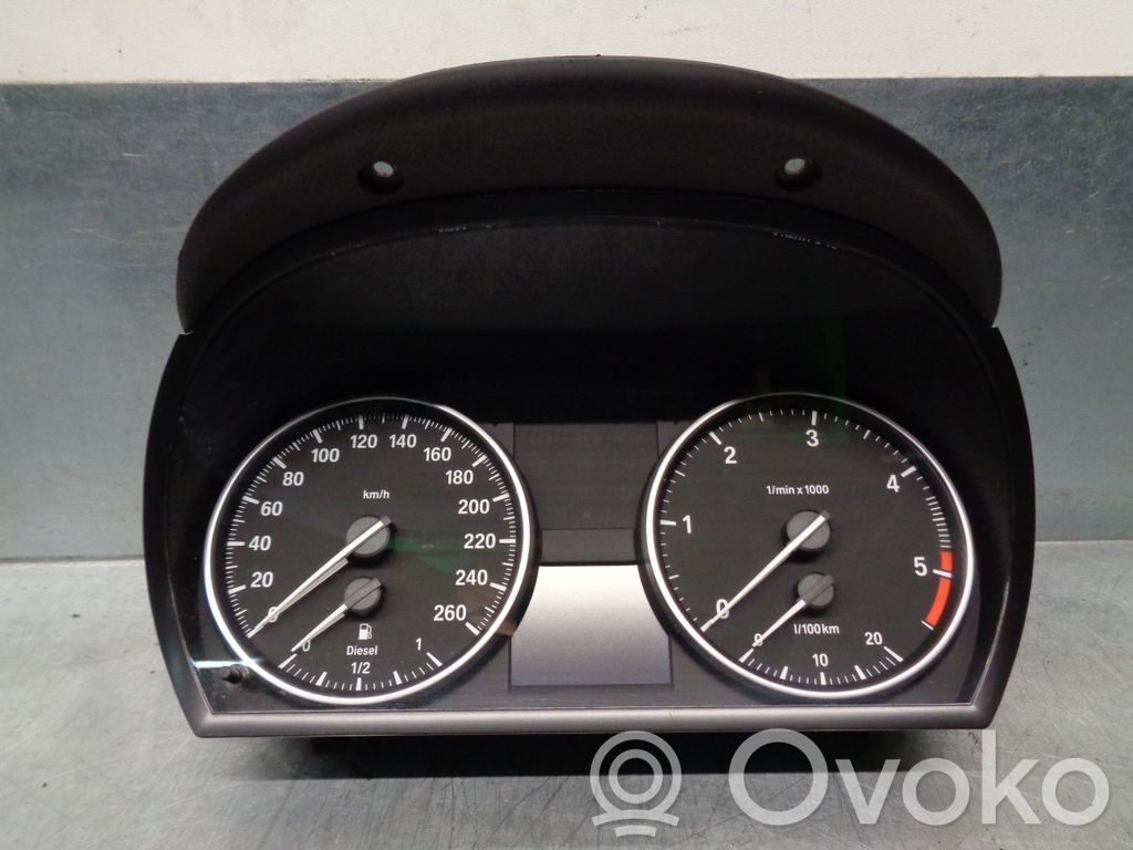 BMW 3 E90 E91 Compteur de vitesse tableau de bord 