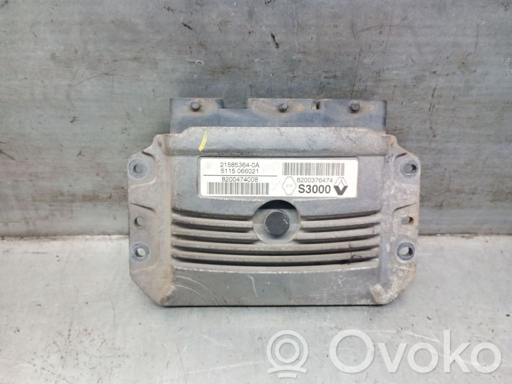 Unidad de control/módulo del motor   8200376474,8200474008