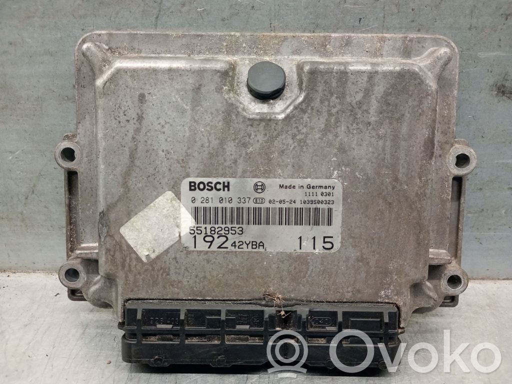 Engine control unit/module   55182953,0281010337BOSCH