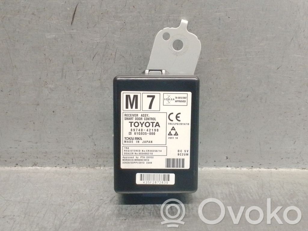 Alte unități/module de control   8974042190,61G035000TOKAIRIKA