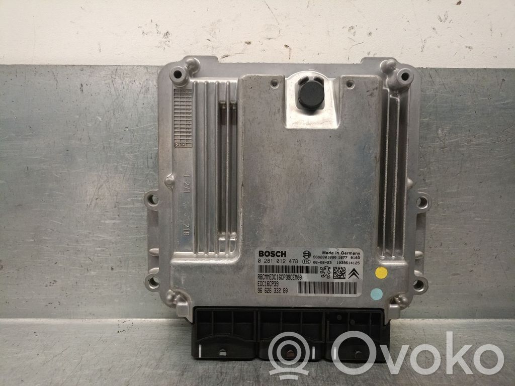 Engine control unit/module   9662633280,0281012478BOSCH