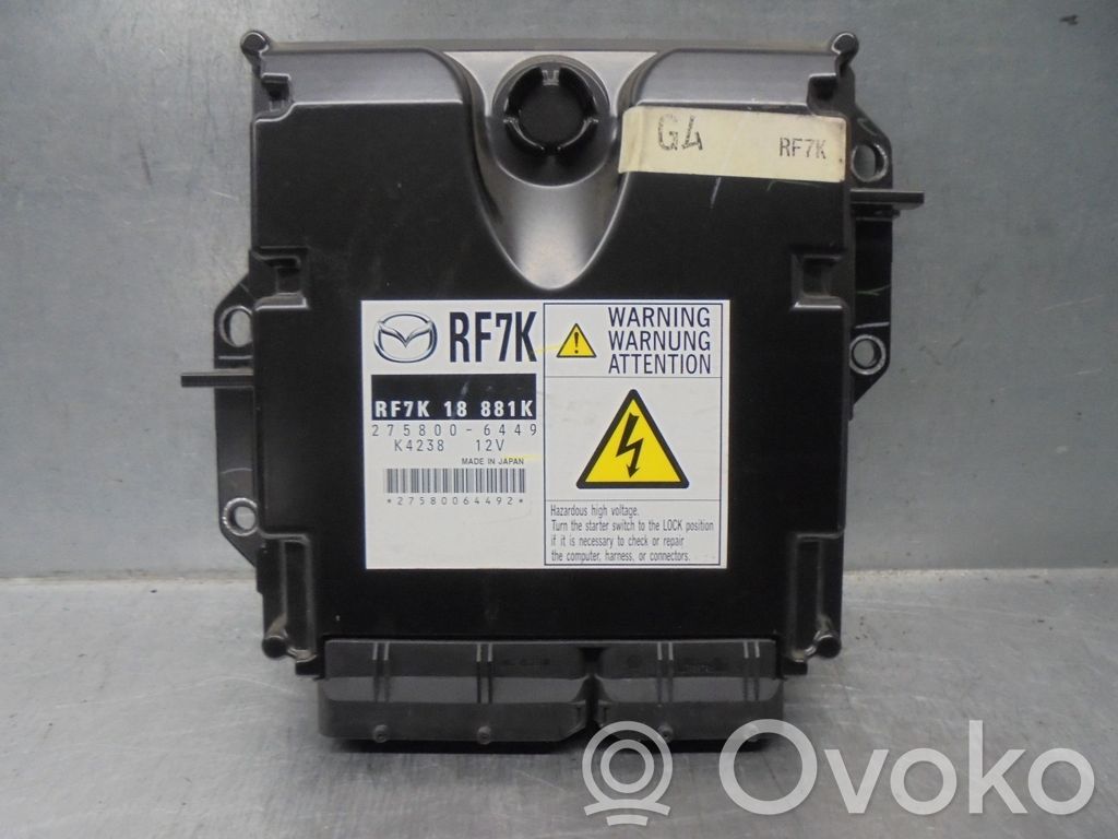 Engine control unit/module   RF7K18881K,2758006449,DENSO