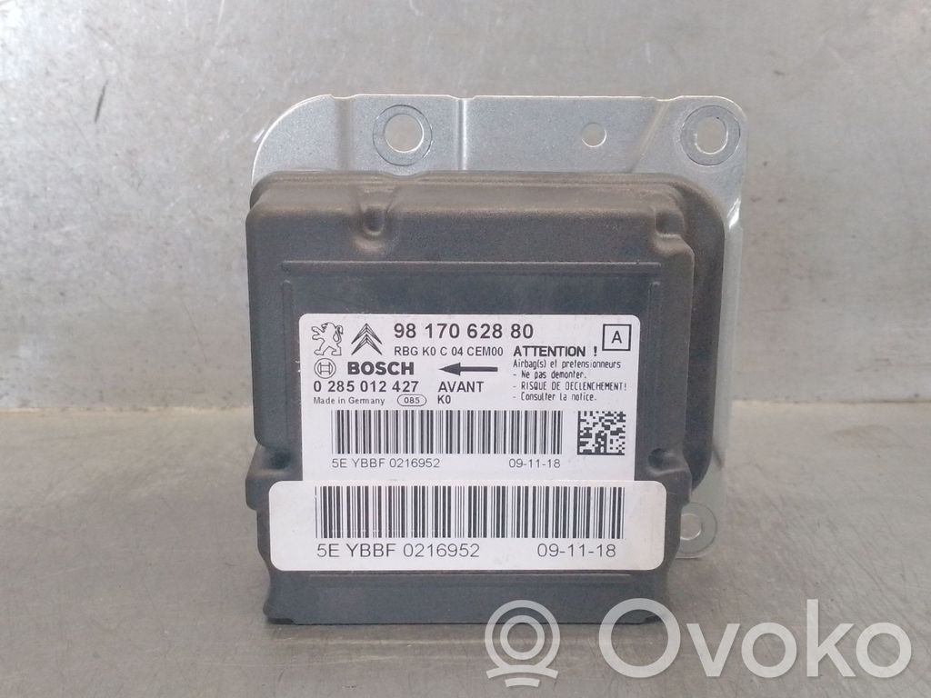Unidad de control/módulo del Airbag   9817062880,0285012427BOSCH