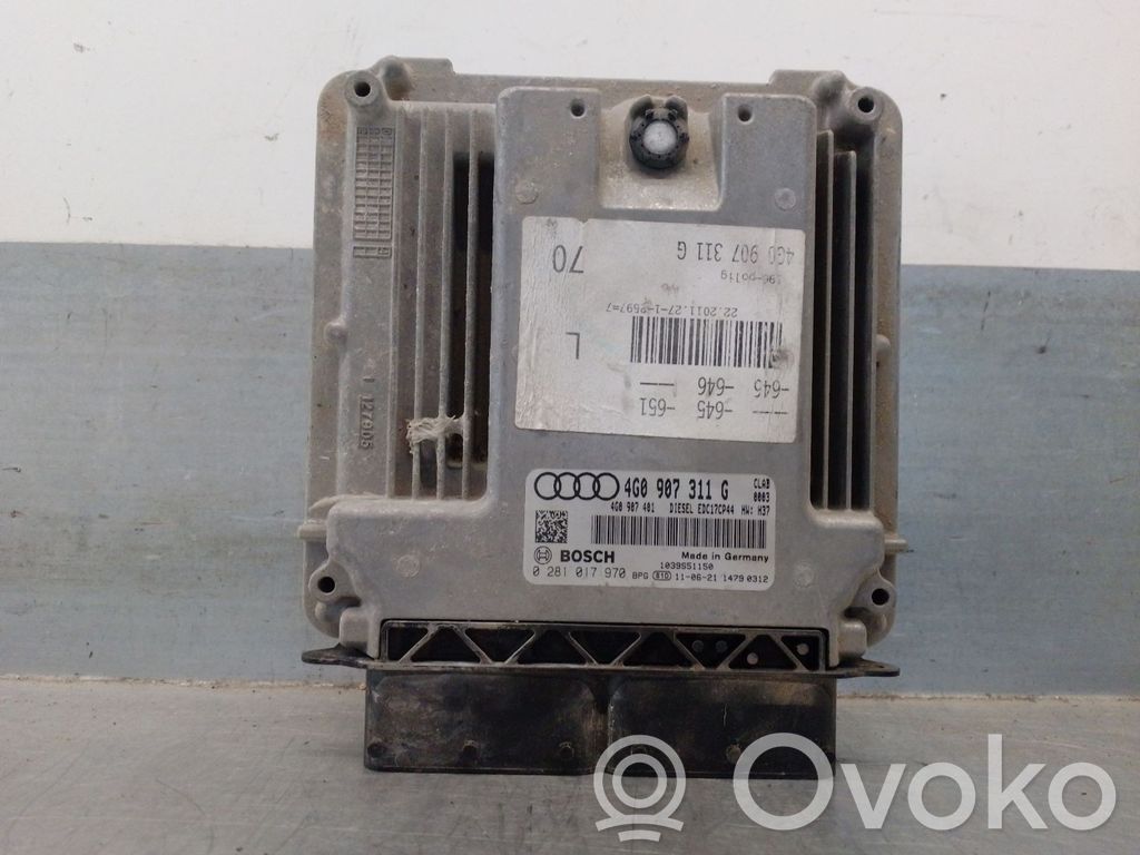 Sterownik / Moduł ECU   4G0907311G,0281017970BOSCH