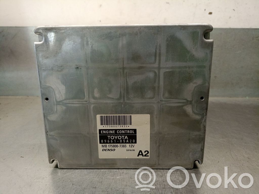 Sterownik / Moduł ECU   8966105A20,MB1758007383DENSO