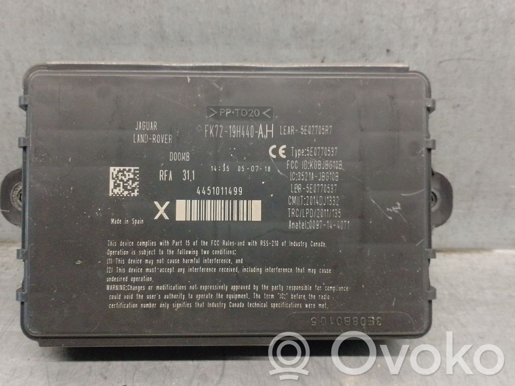 Land Rover Range Rover Velar Altre centraline/moduli 