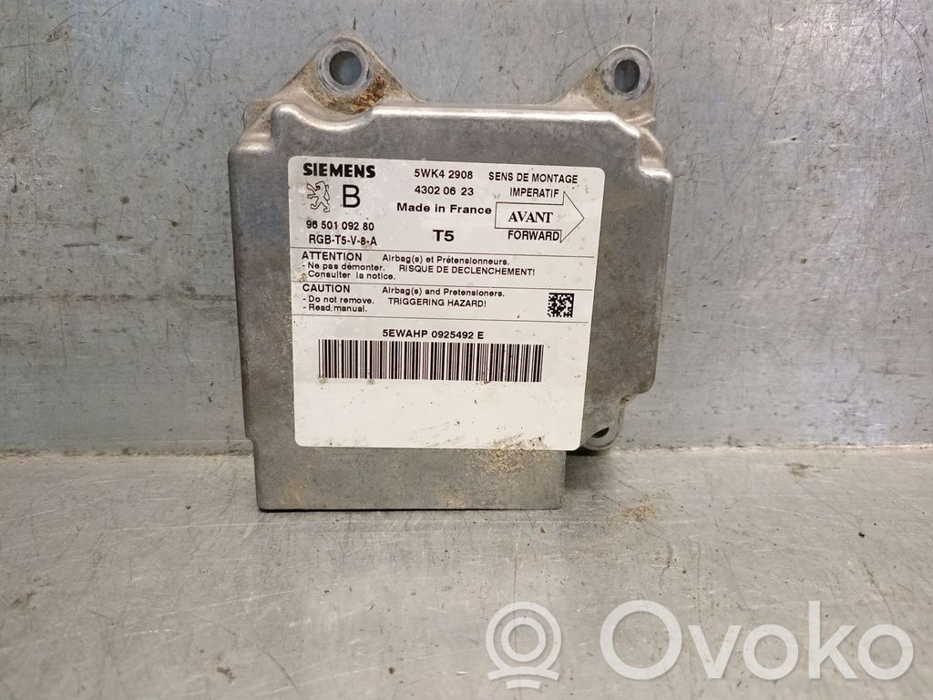 Centralina/modulo airbag   9650109280,5WK42908SIEMENS