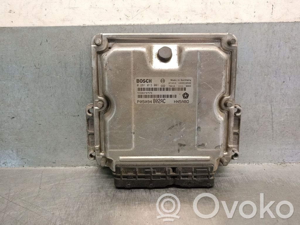 Engine control unit/module   P05094802AC,0281013001BOSCH