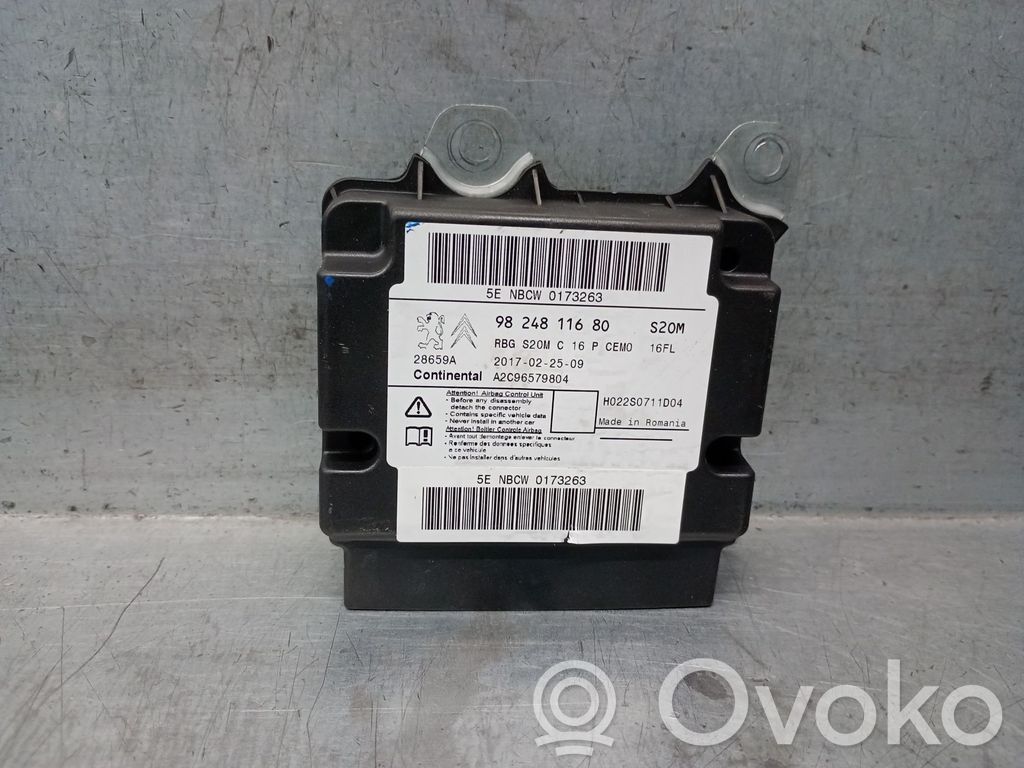Centralina/modulo airbag   9824811680