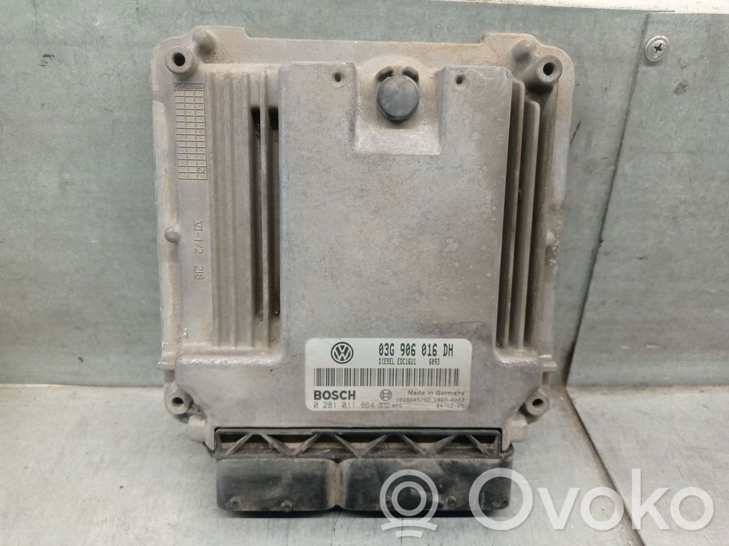 Unidad de control/módulo del motor   03G906016DH,0281011864BOSCH
