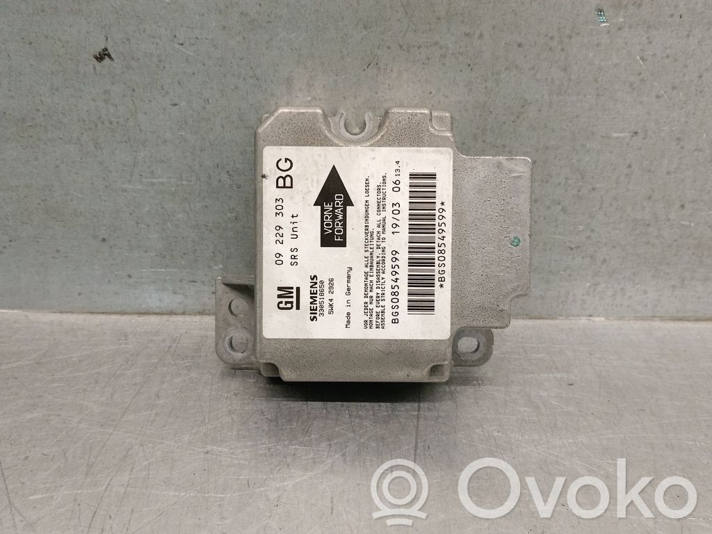 Opel Zafira A Unitate/modul de comandă airbaguri