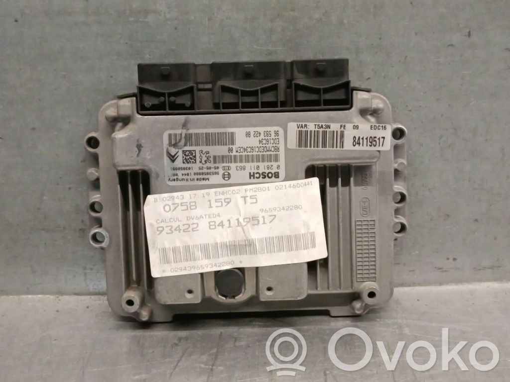 Engine control unit/module   9659342280,0281011863BOSCH