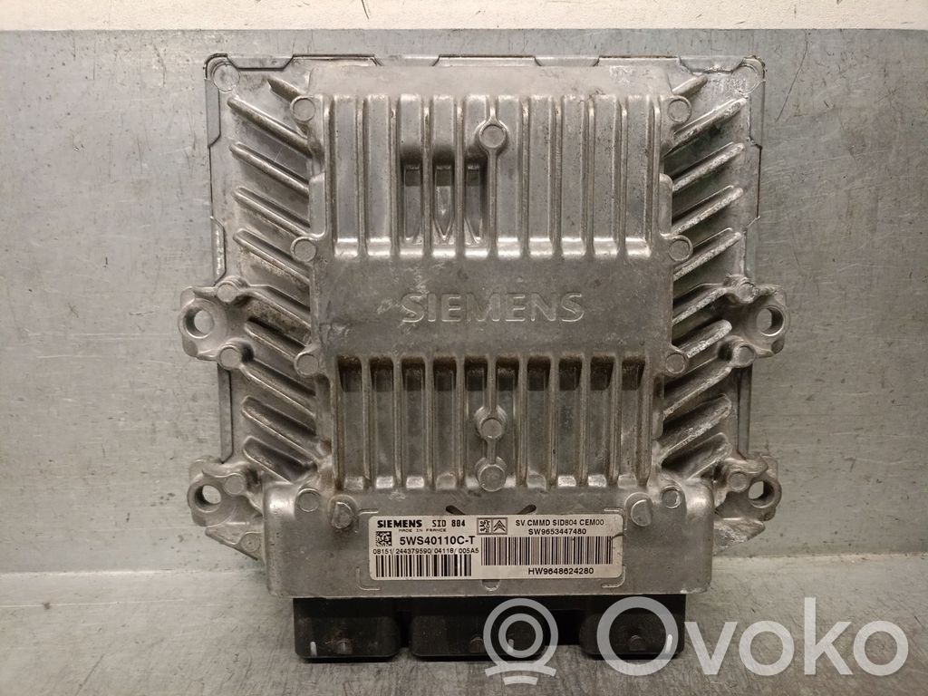 Engine control unit/module   9653447480,5WS40110CSIEMENS