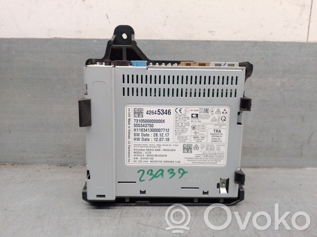 Opel Astra K Centralina Audio Hi-fi 