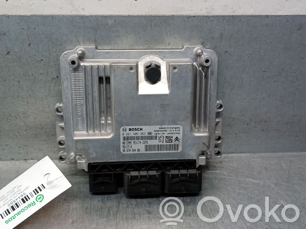 Engine control unit/module   9667054480,0261S05963