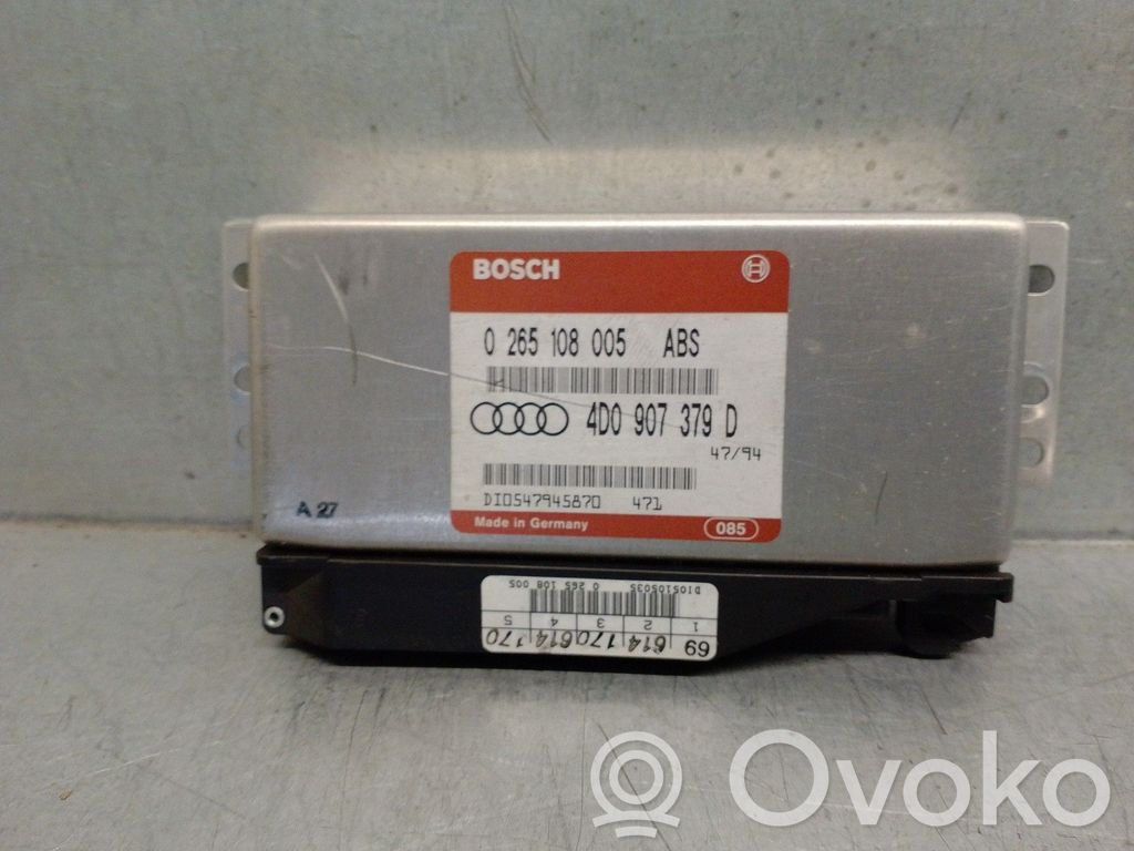 ABS control unit/module   4D0907379D,0265108005,BOSCH