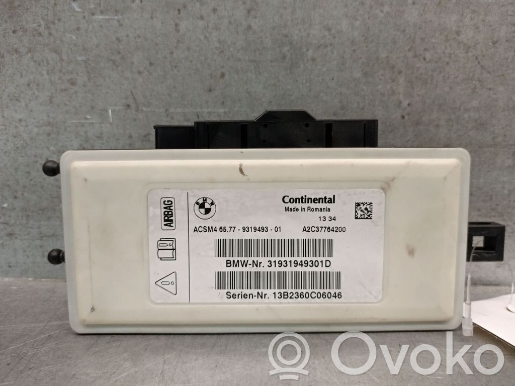 BMW 5 F10 F11 Unitate/modul de comandă airbaguri 