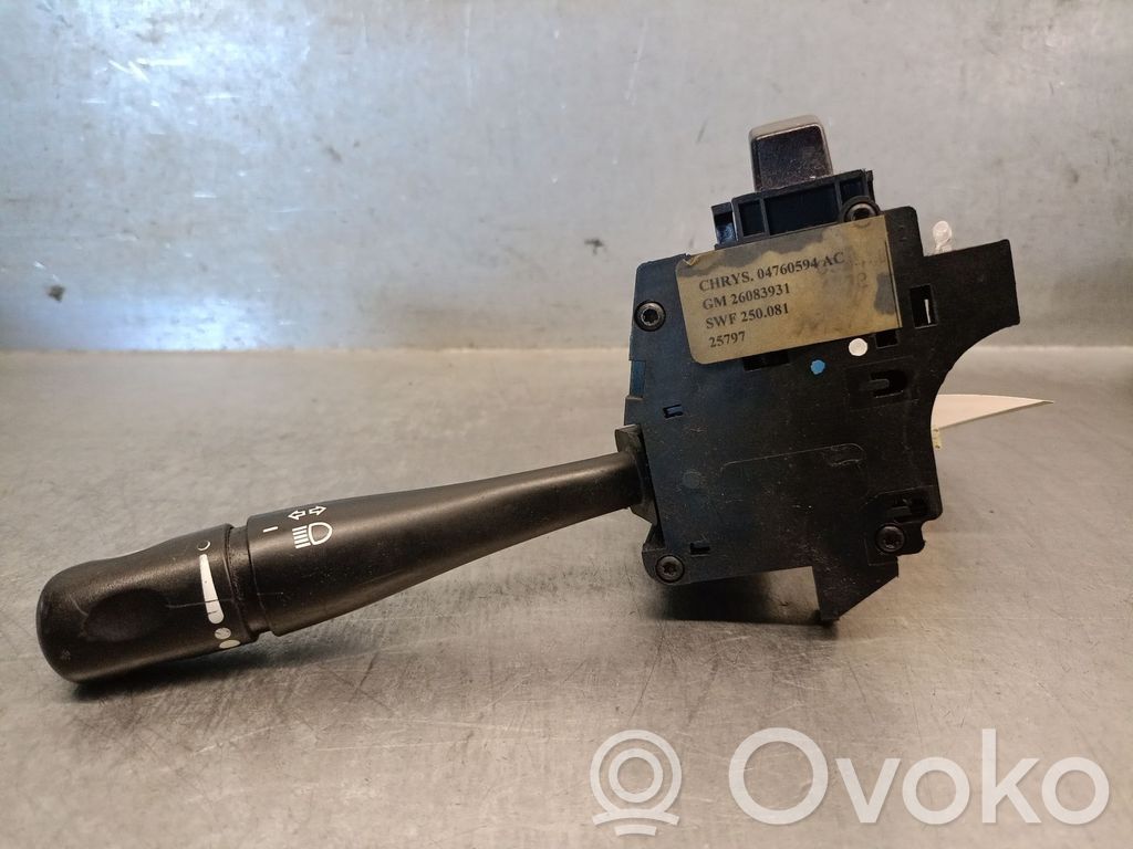 Chrysler 300M Panel lighting control switch 