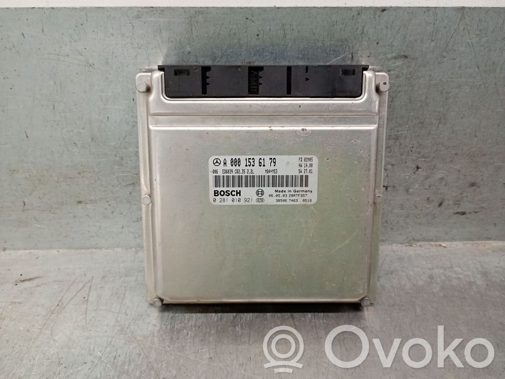 Sterownik / Moduł ECU   A0001536179,0281010291
