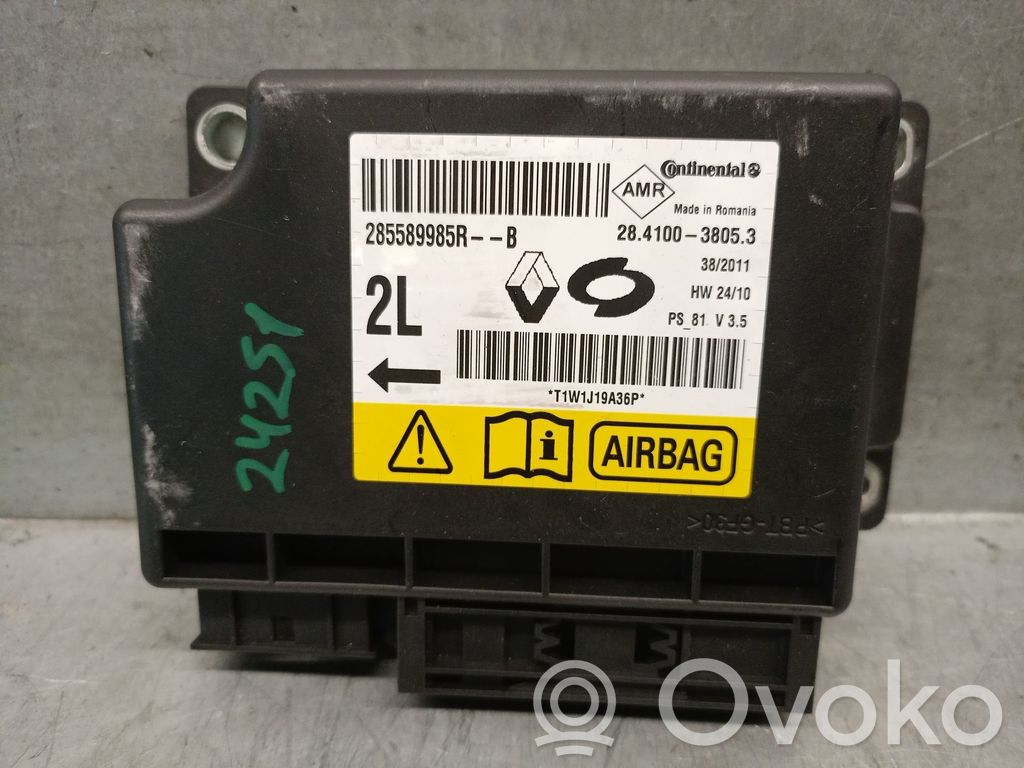 Renault Fluence Sterownik / Moduł Airbag 